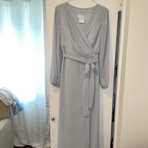 Dressy Group Grey/Light Blue Gown / Bridesmaid